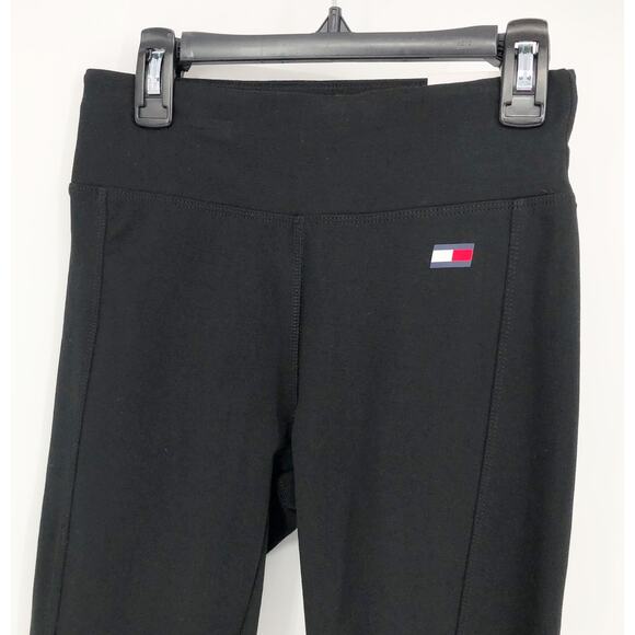 TOMMY HILFIGER SPORT Women's Performance Legging XS Black Jersey Stretch NWT - Picture 4 of 9